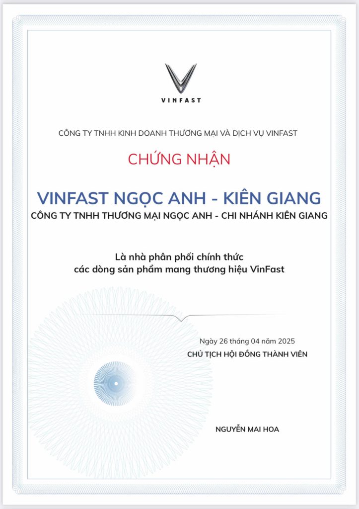 Uy quyen nha phan phoi chinh thuc VinFast